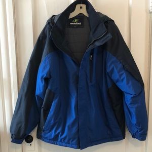 Men’s Nordic Track Mid-Weight Outdoor Winter Coat. SZ L